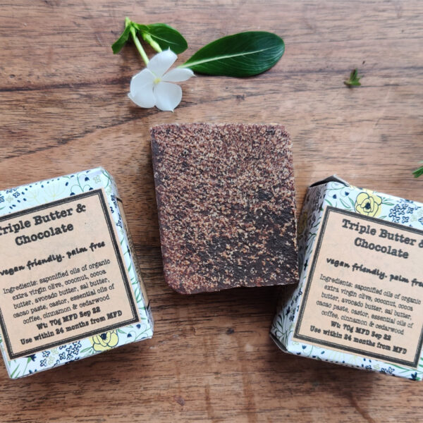 Natural Triple Butter Chocolate Soap